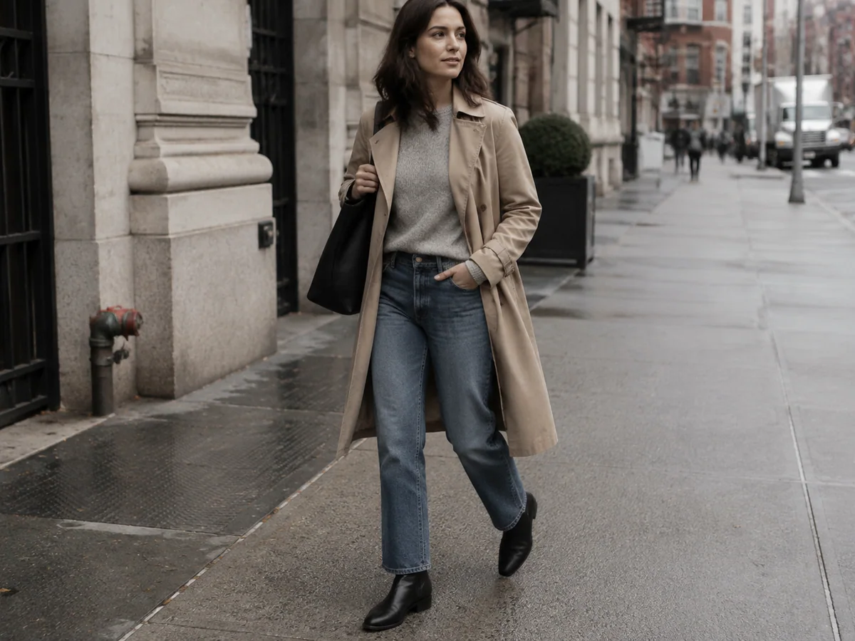 trench coat street fashion for ConsiderCart's practical guide
