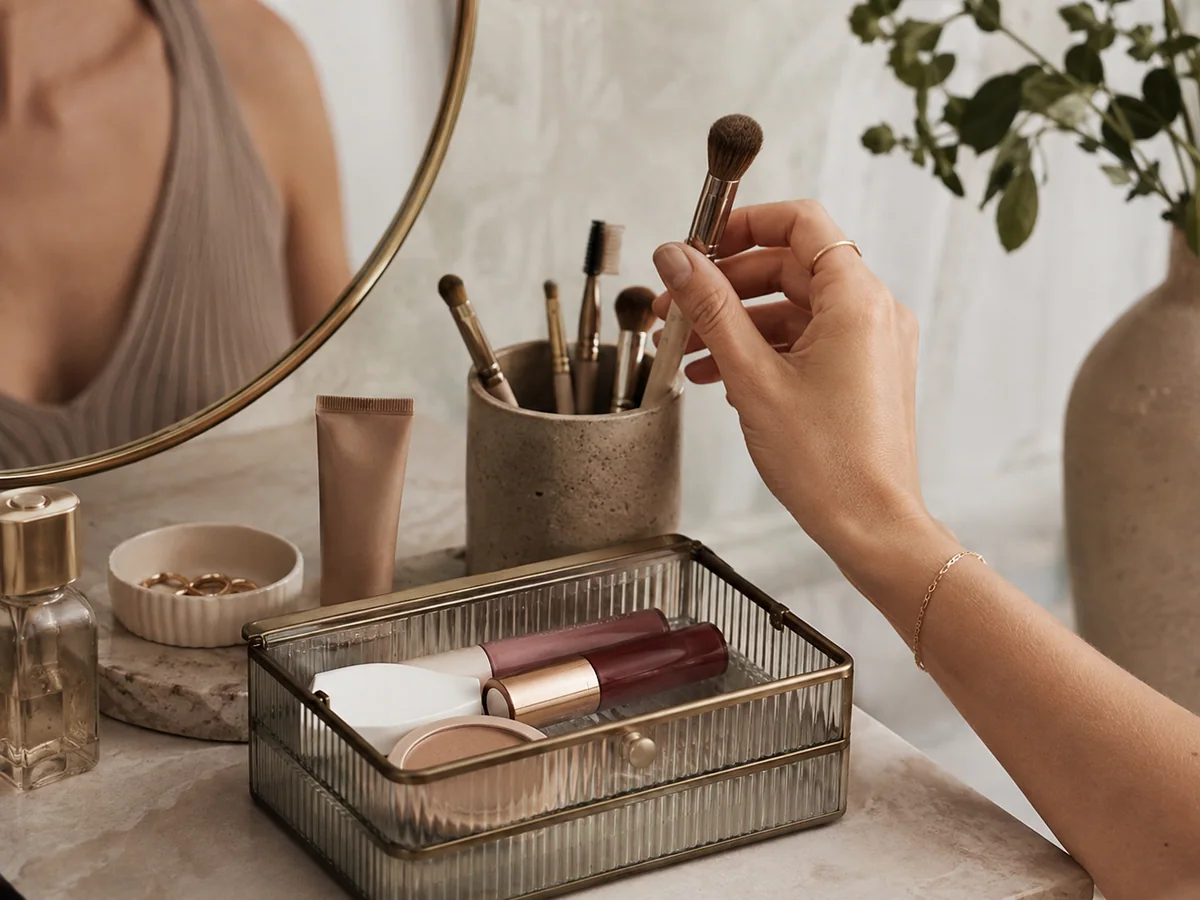 makeup brushes vanity beauty for ConsiderCart's practical guide