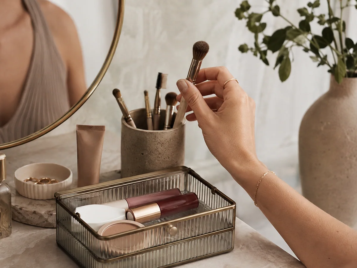 makeup organizer vanity bathroom for ConsiderCart's practical guide