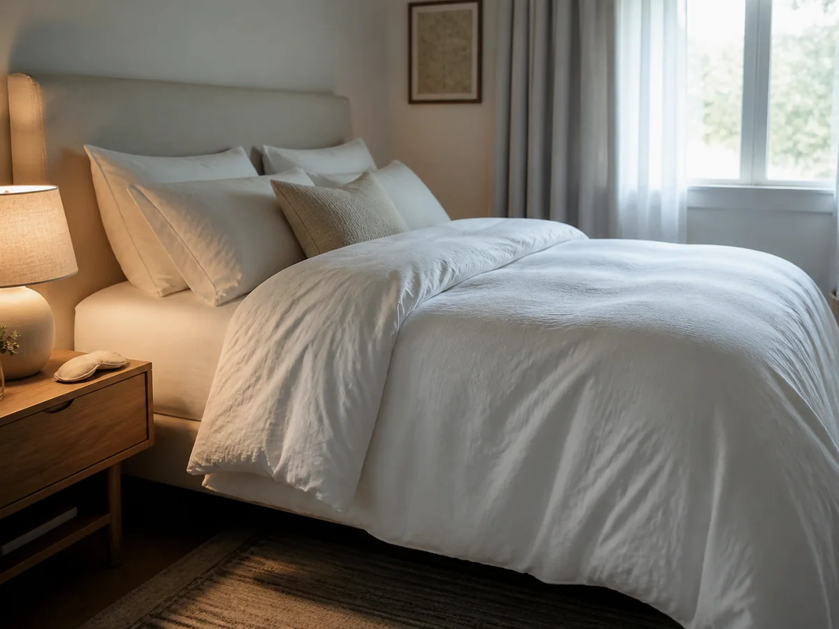 sleep mask bedroom lifestyle for ConsiderCart's practical guide