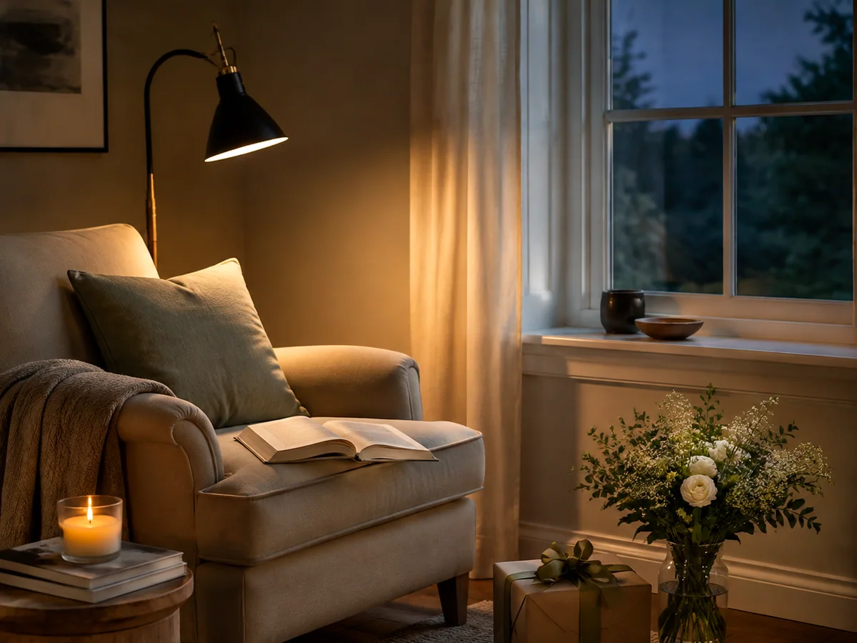 reading corner chair lamp interior for ConsiderCart's practical guide